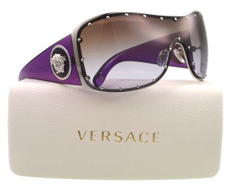 versace sunglasses purple frame|purple Versace glasses.